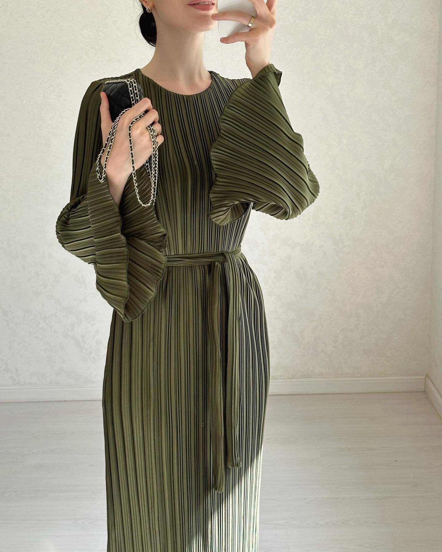 【Dress】プリーツドレス W13266