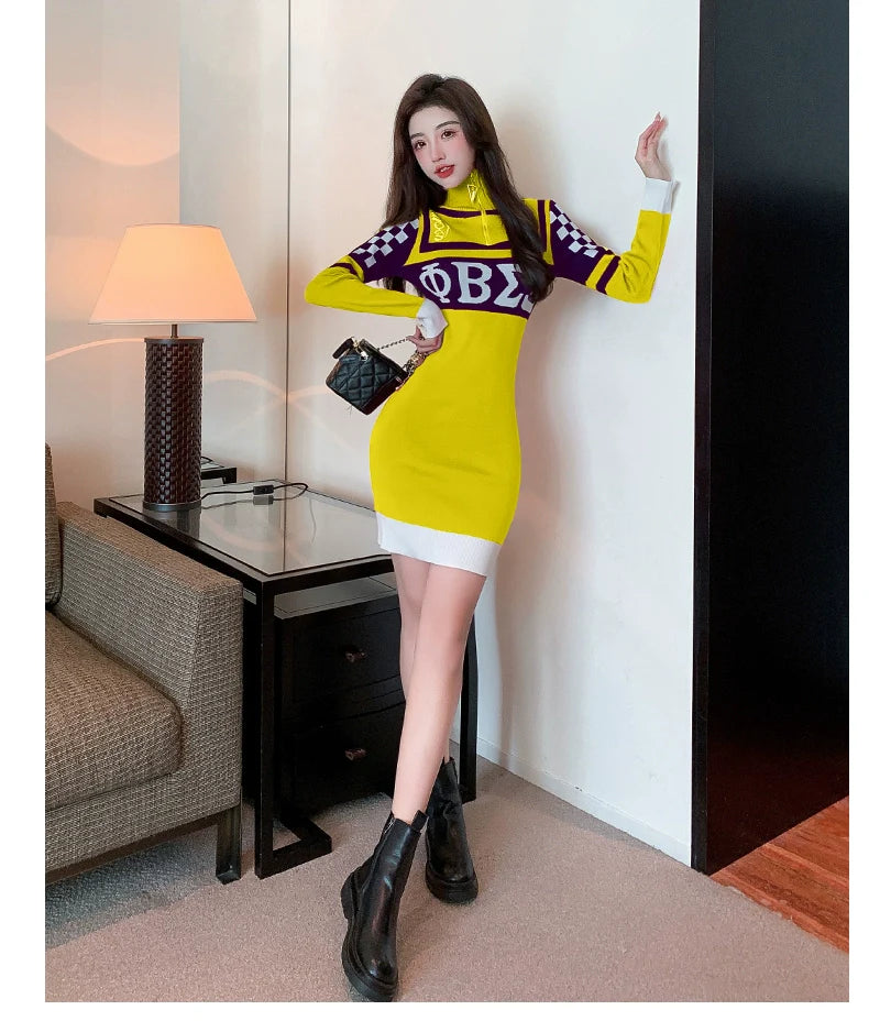 【Dress】新入荷~スタンドネックワンピース W11360