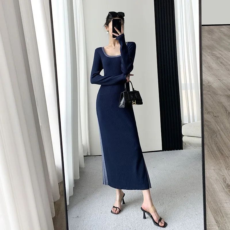 【Dress】配色Aラインワンピース Z7750