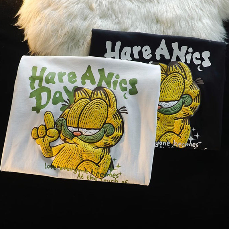 【Tops】カップル半袖Tシャツ Z6793