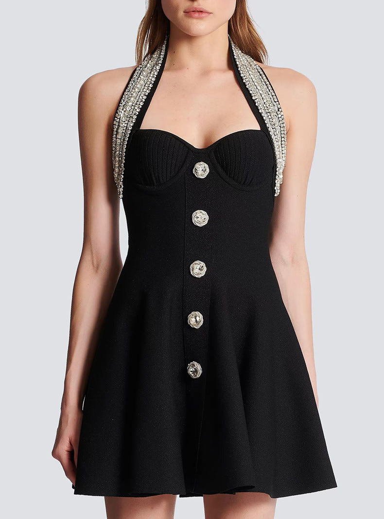 【Dress】ホルターネックワンピース W12732