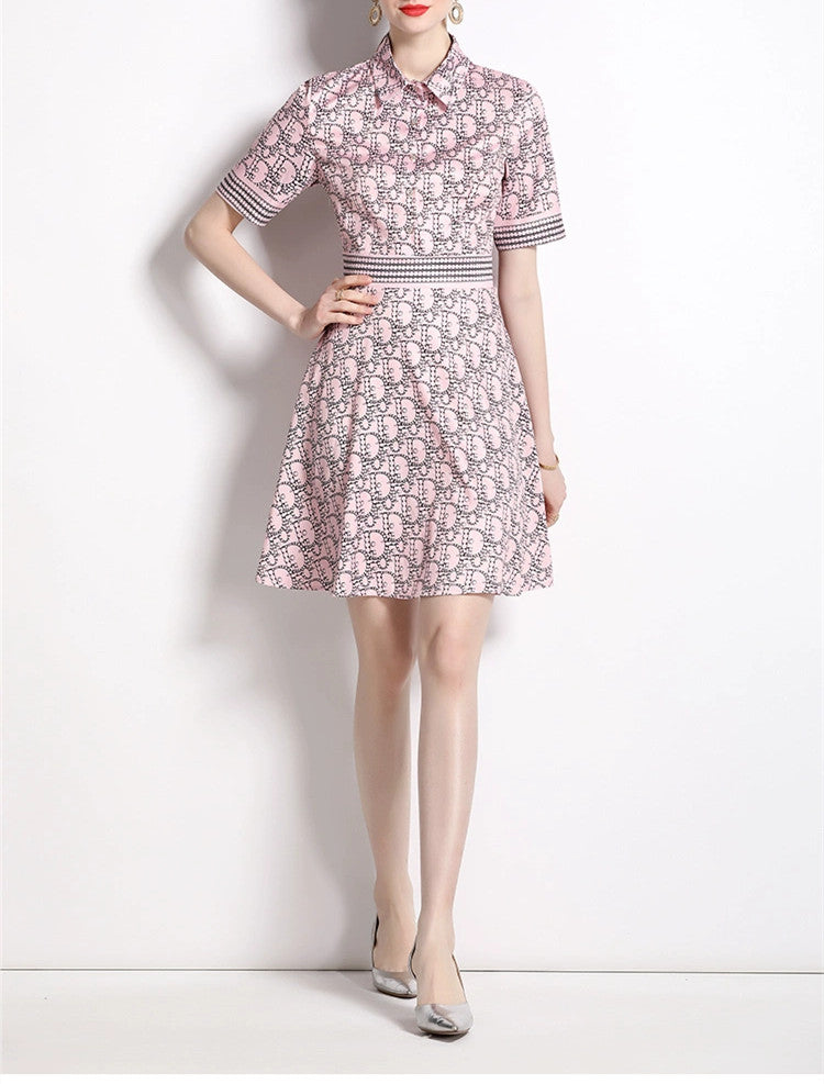 【Dress】新入荷~半袖シャツワンピース W10678