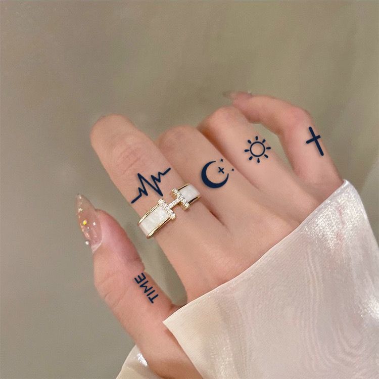 【雑貨】指タトゥーステッカー3シート Z7371