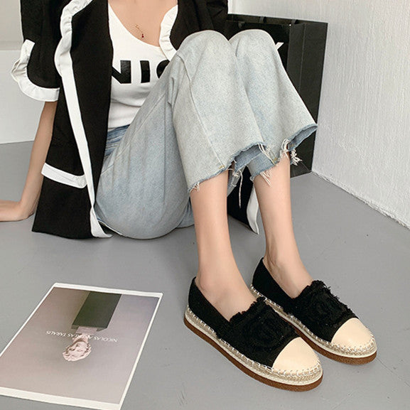 【Shoes】スリッポンフラットシューズ W10048