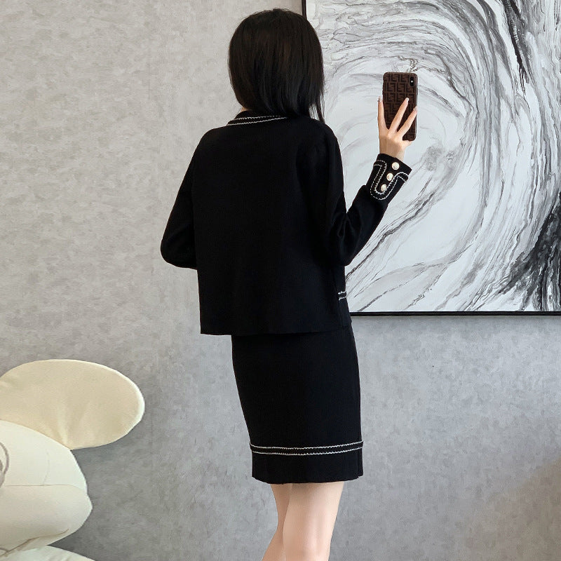 【Set】セットアップ カーデ+スカート Z7414