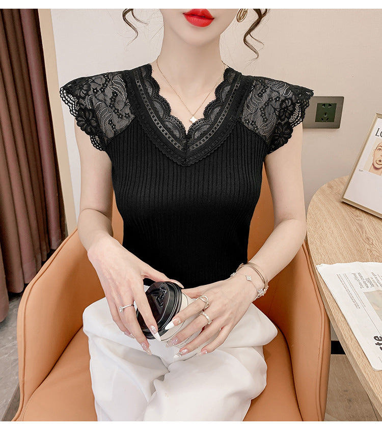 【Tops】レース切り替えタンクトップ W11613