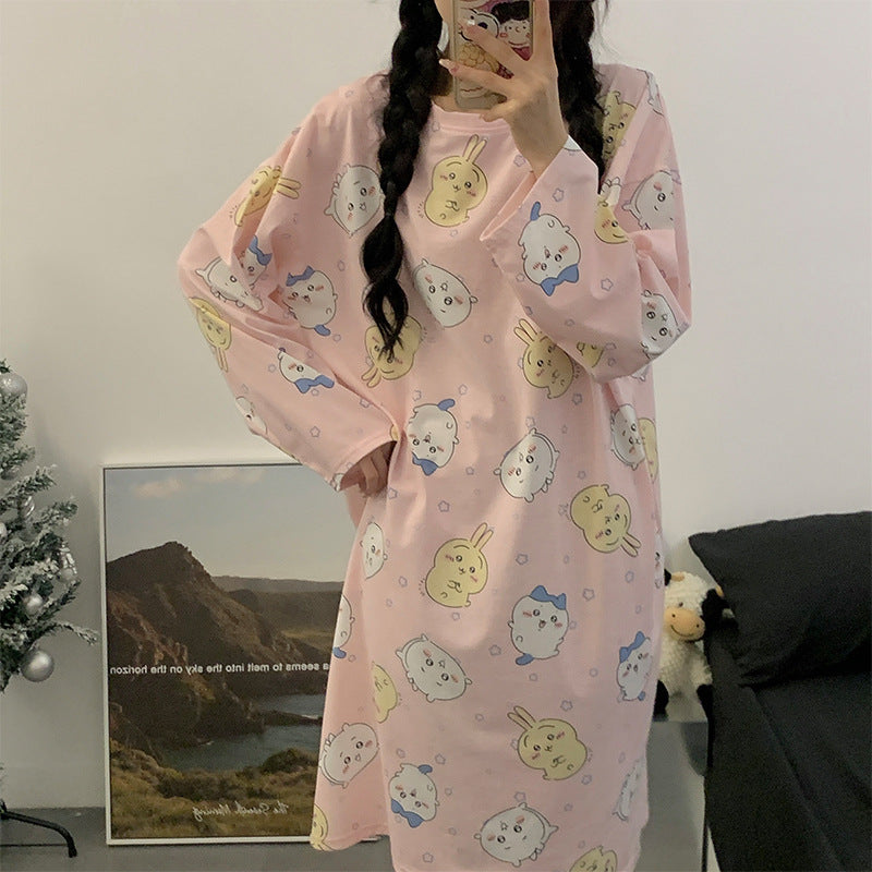 【Roomwear】春秋ルームワンピース Z7639
