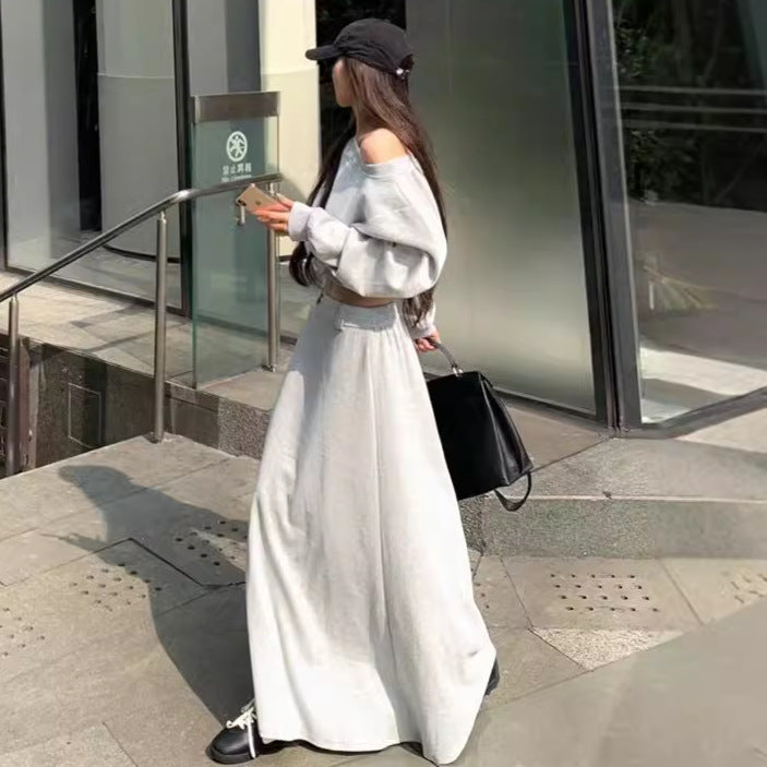 【Set】パーカー+スカート セット Z8101