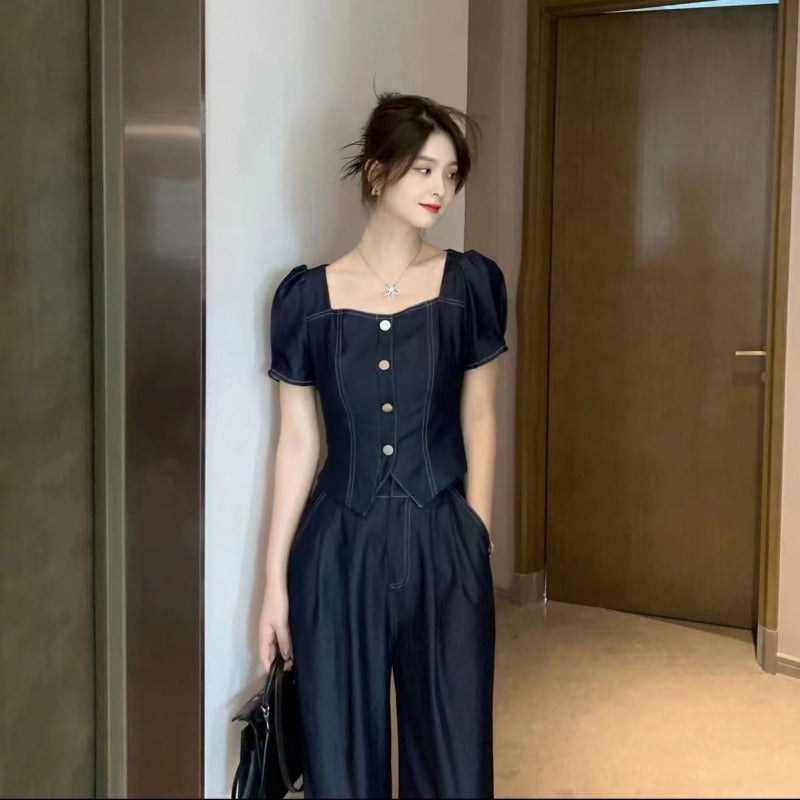 【Set】2点セット Tシャツ + パンツ W12294