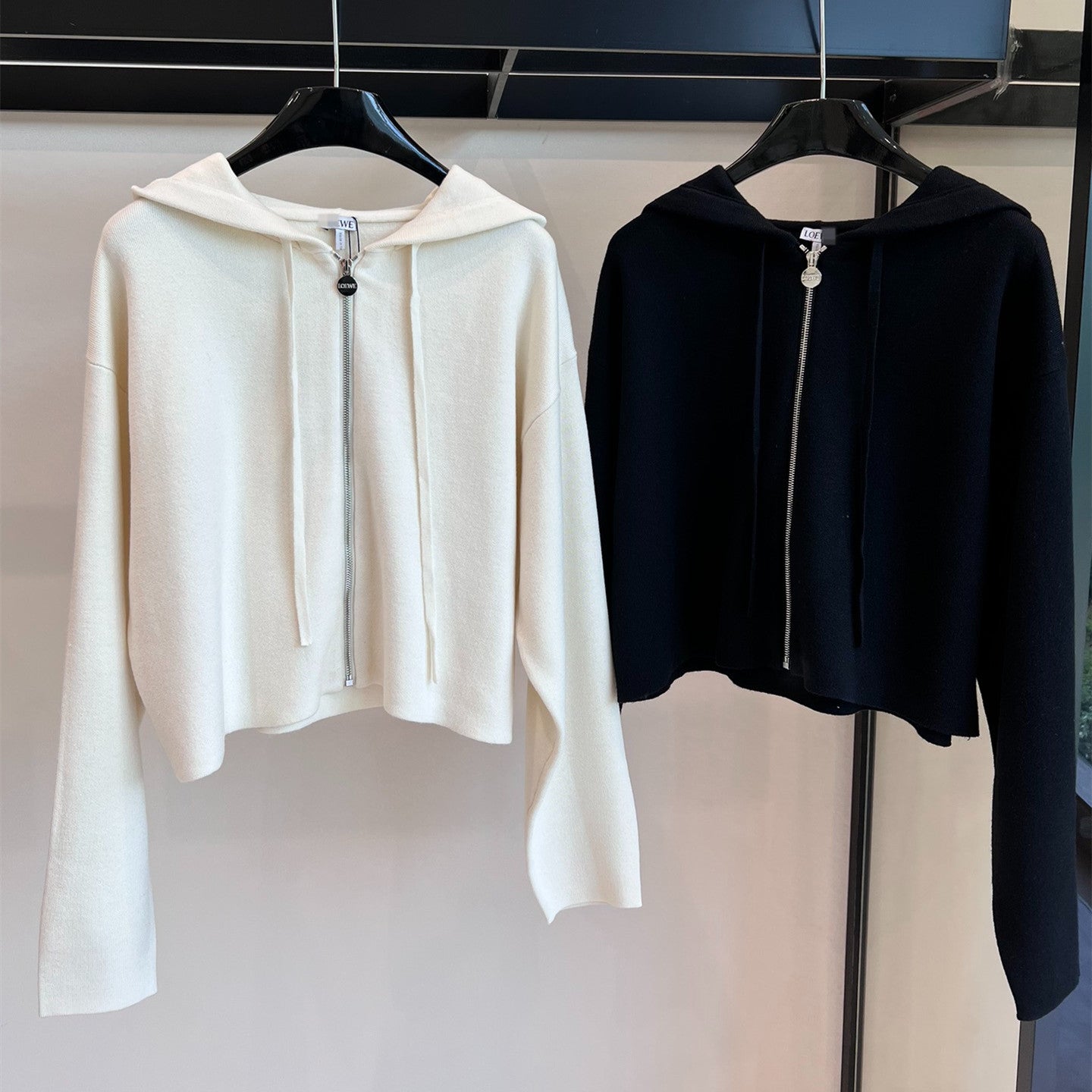 【Outer】フード付きカーディガン W12564