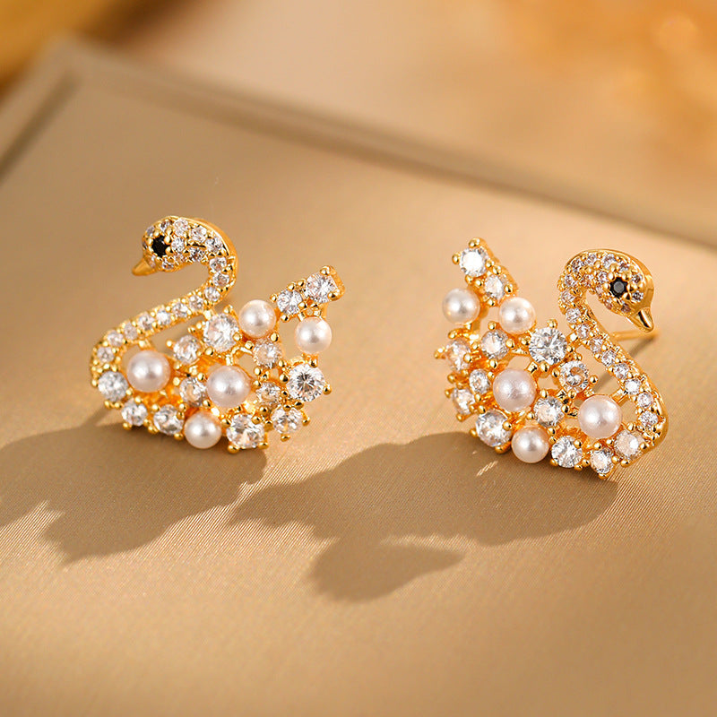 【雑貨】超キラキラダイヤモンドスワンピアス T01551