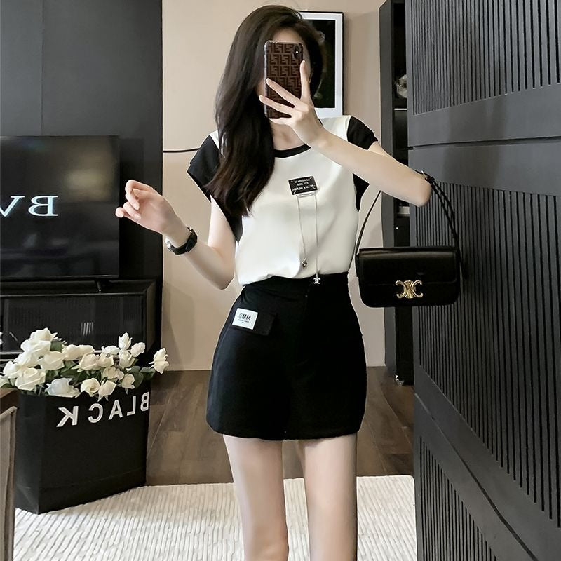 【Set】2点セット Tシャツ + パンツ W12271