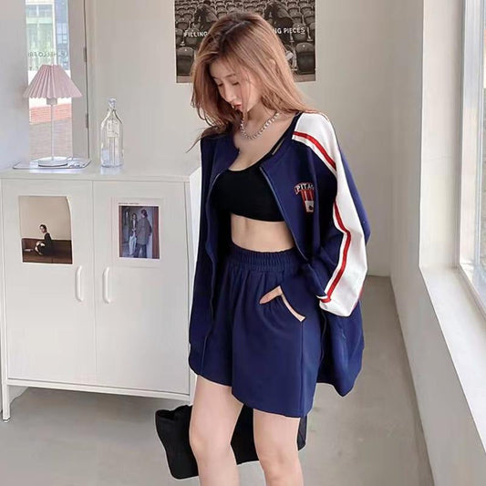 【Set】新作アイテム~ジャケット + ショートパンツ 2点セット Z-6414