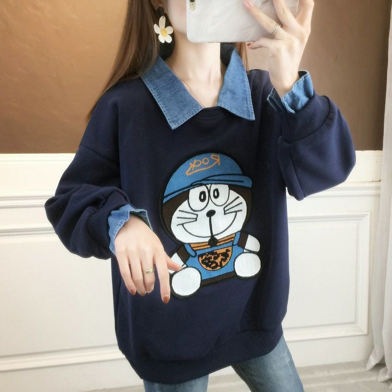 【Tops】フェイクレイヤードプルオーバー W13961