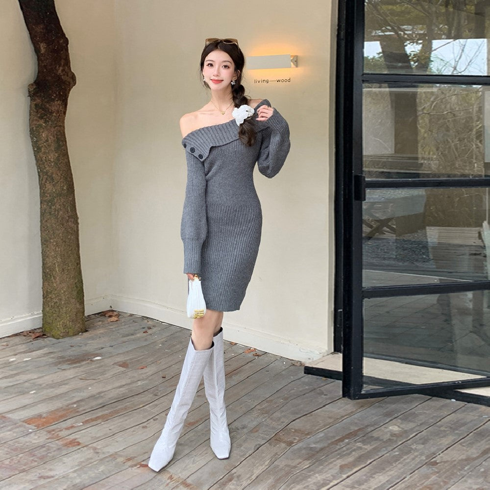 【Dress】ワンショルダーワンピース Z8139