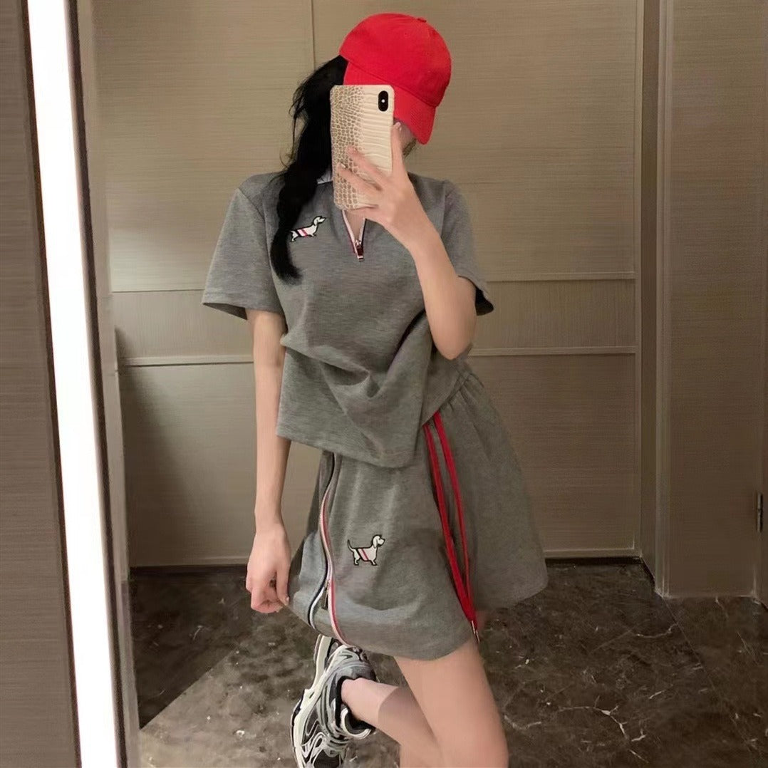 【Set】2点セット Tシャツ + パンツ W12263