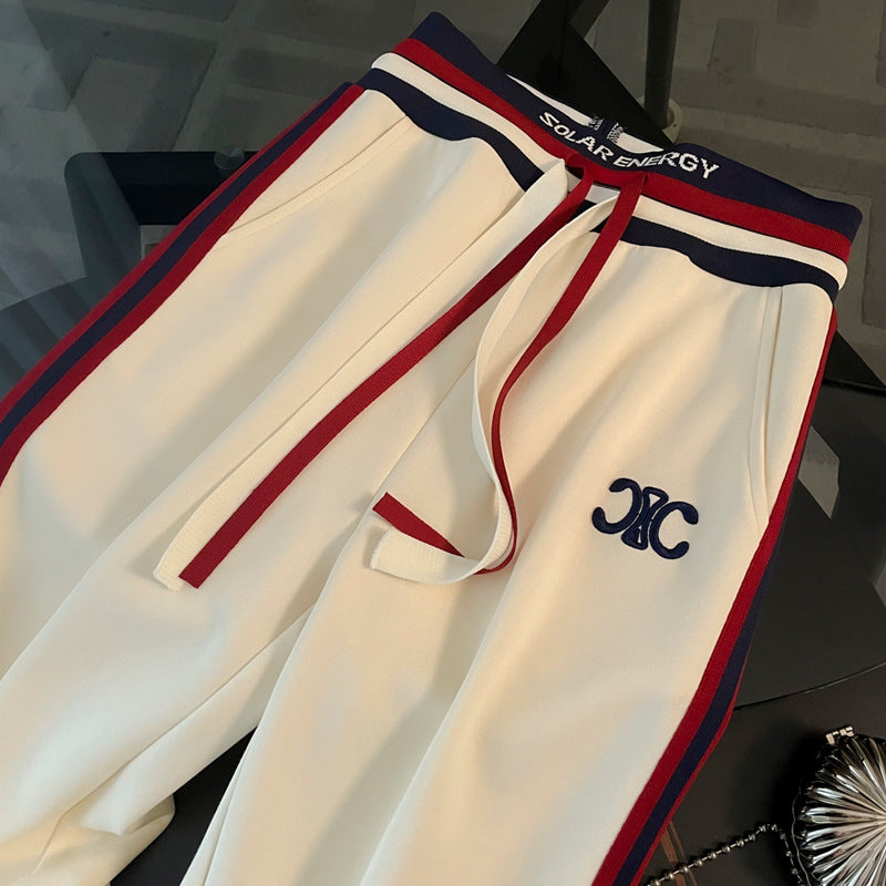 【Set】ロゴ付き2点セット パーカー+ スウエットパンツ Z-6413