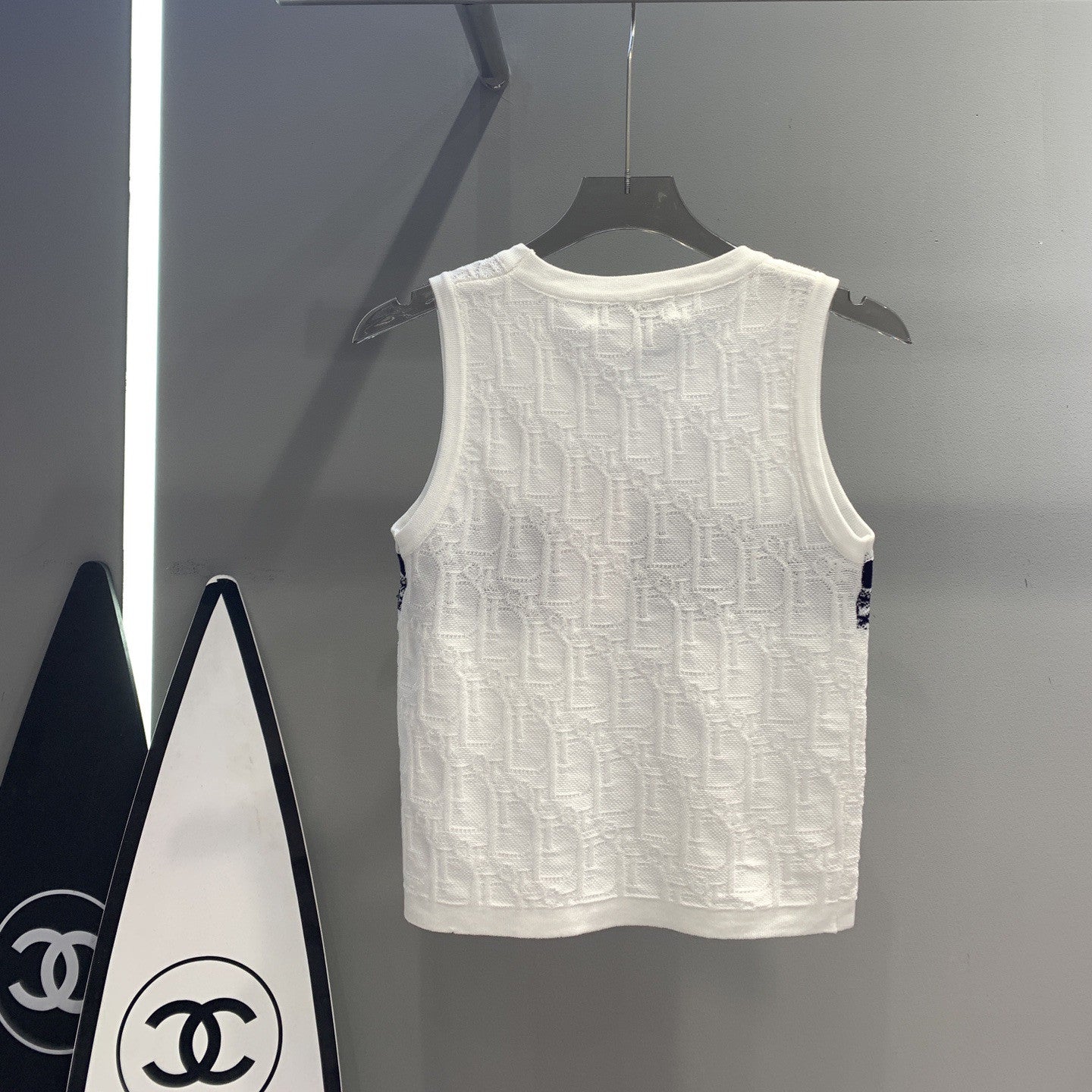 【Tops】ジャカードタンクトップ W12559