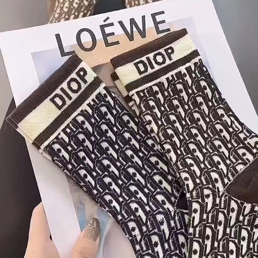 【雑貨】ジャカード靴下 W13656