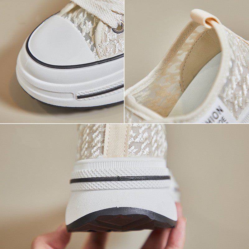 【Shoes】メッシュ厚底スニーカー W11256