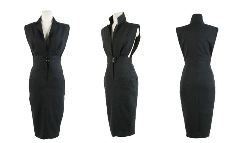 【Set】2点セット シャツ+ ベストワンピ W9538