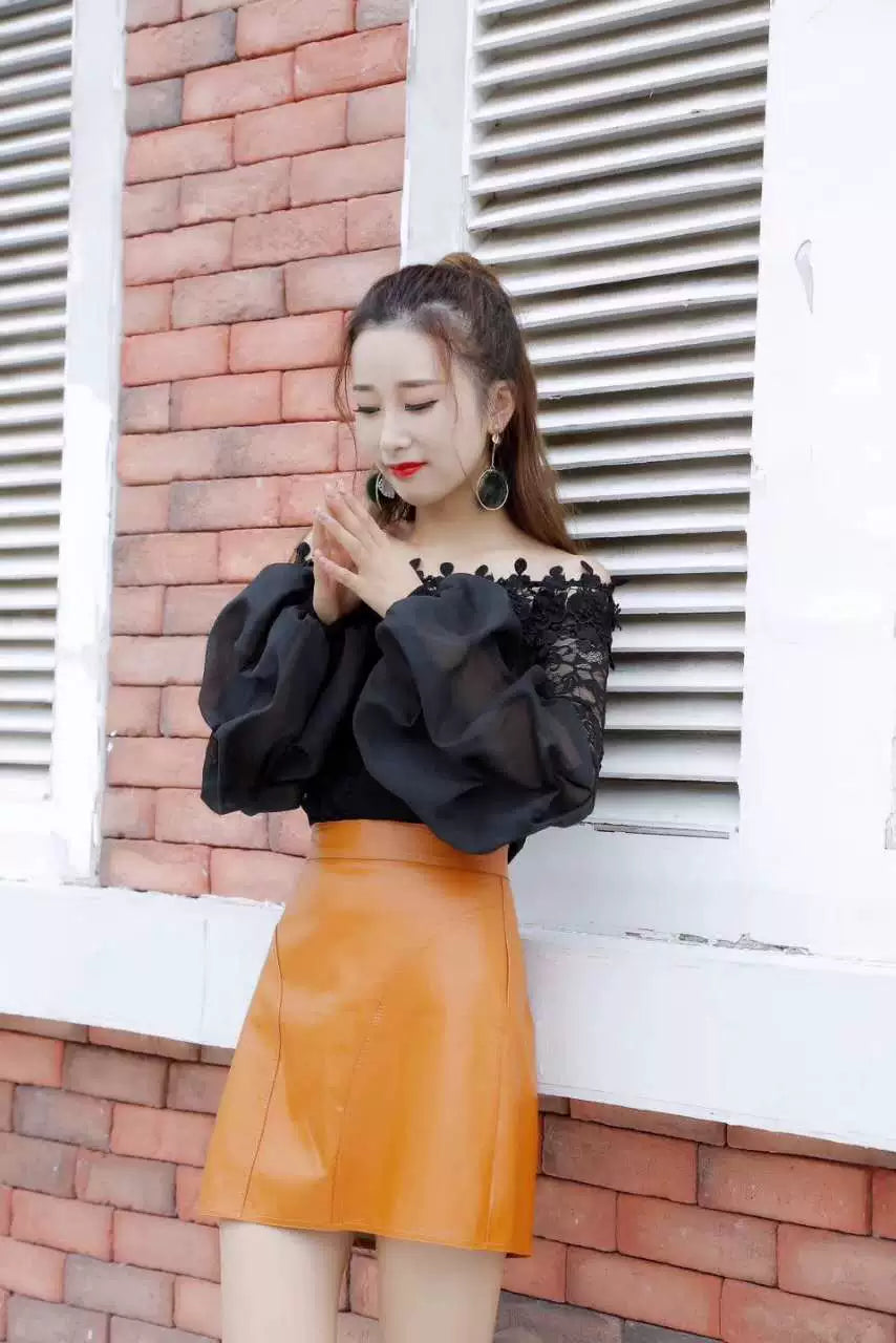 【Tops】新入荷~ランタンスリーブブラウス W10079