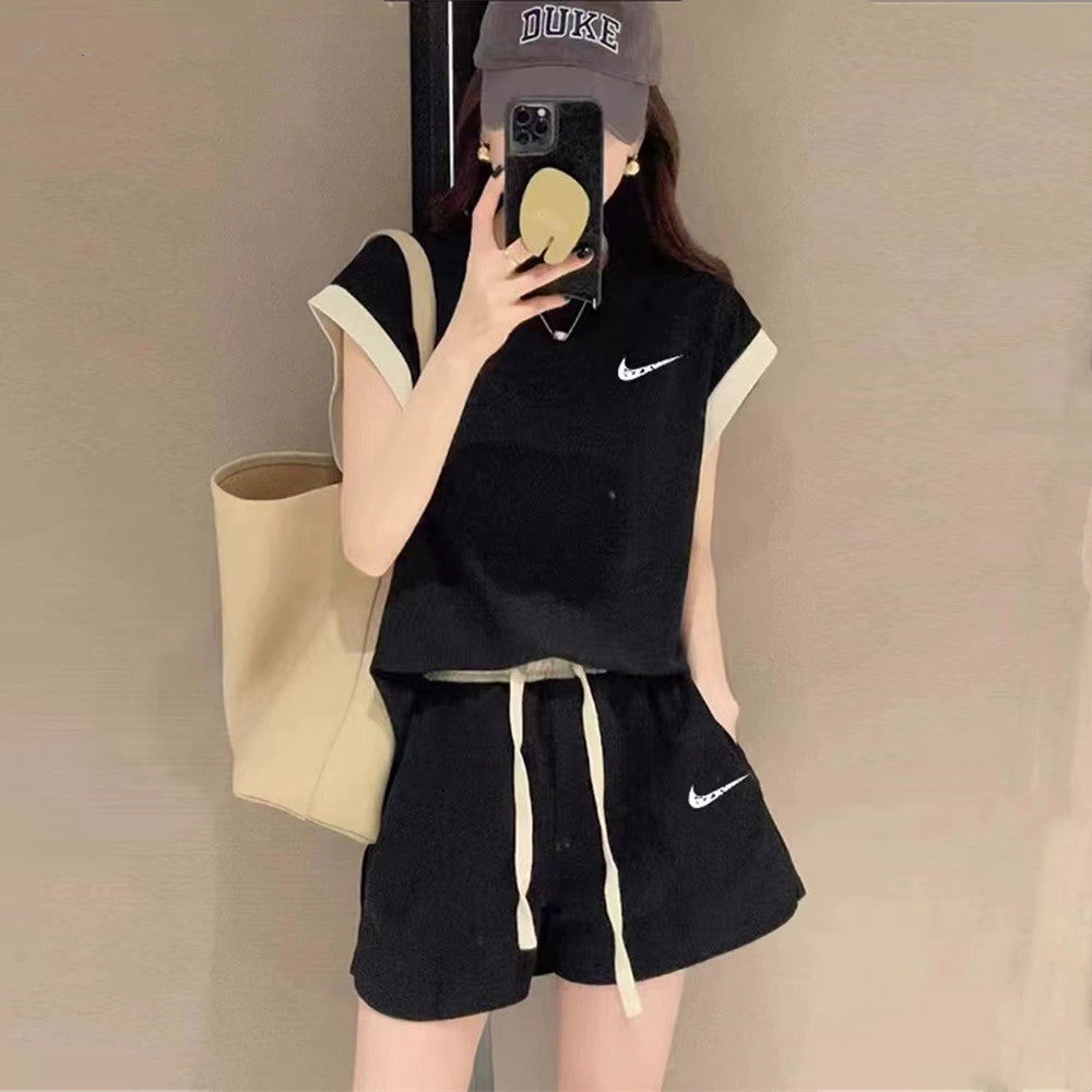 【Set】配色セット タンクトップ+ パンツ W12299