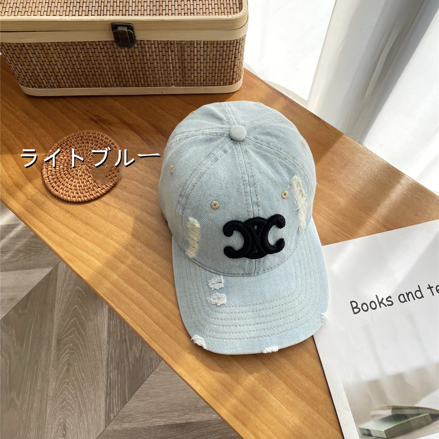 【雑貨】ダメージ加工ボールキャップ W13568