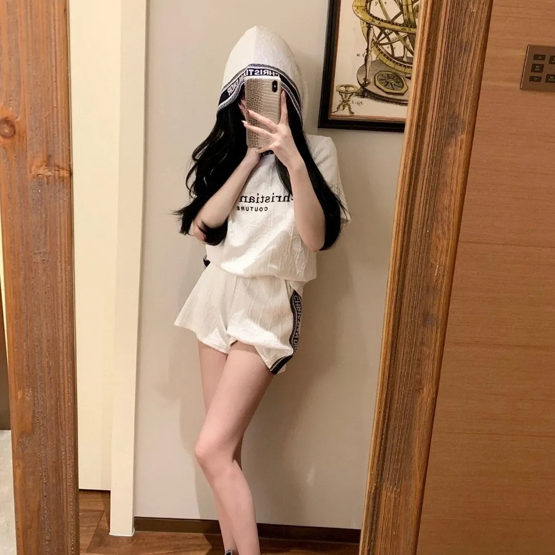 【Set】セットアップ Tシャツ + パンツ    W12242