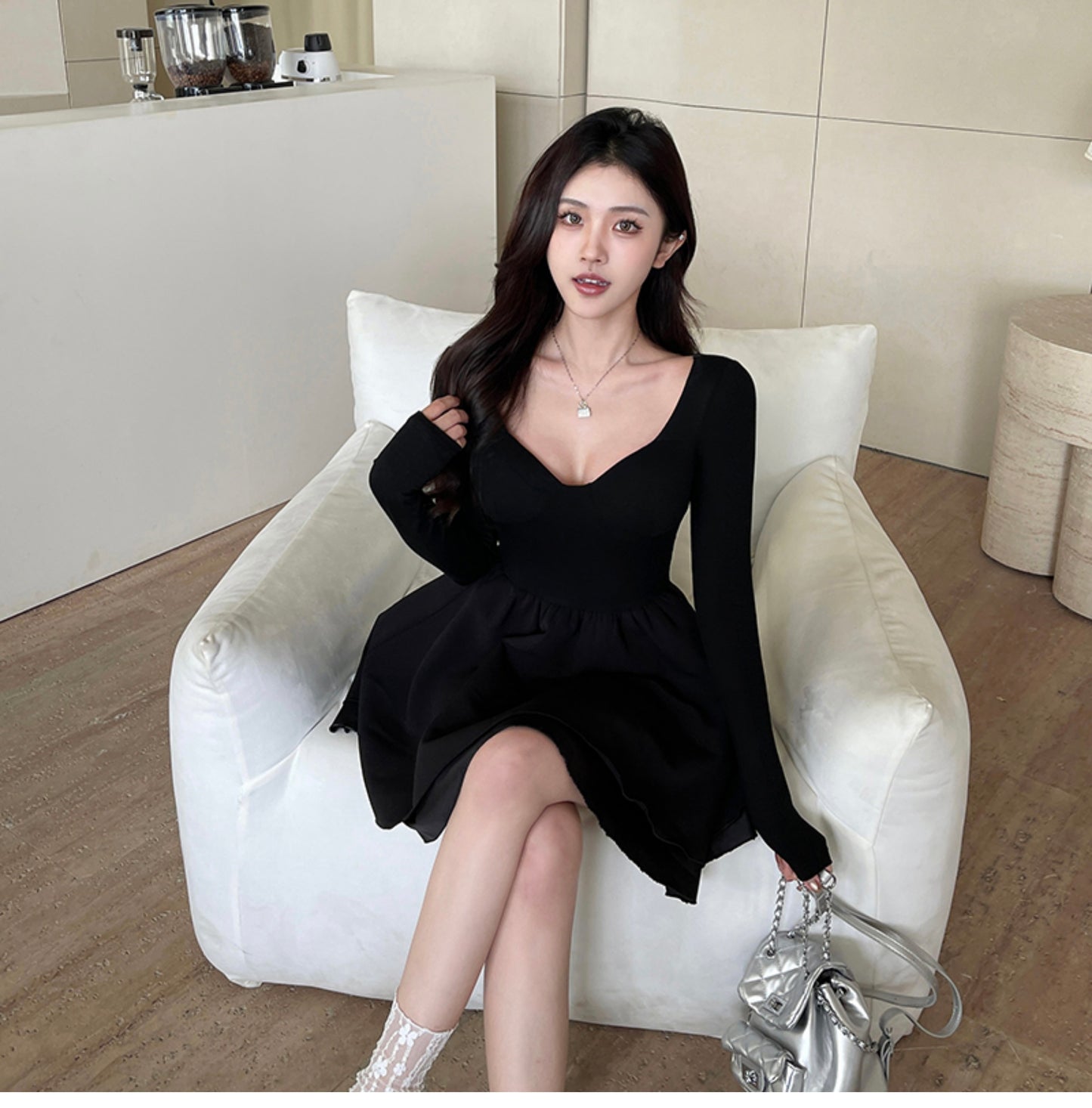 【Dress】ワンショルダーワンピース W13800