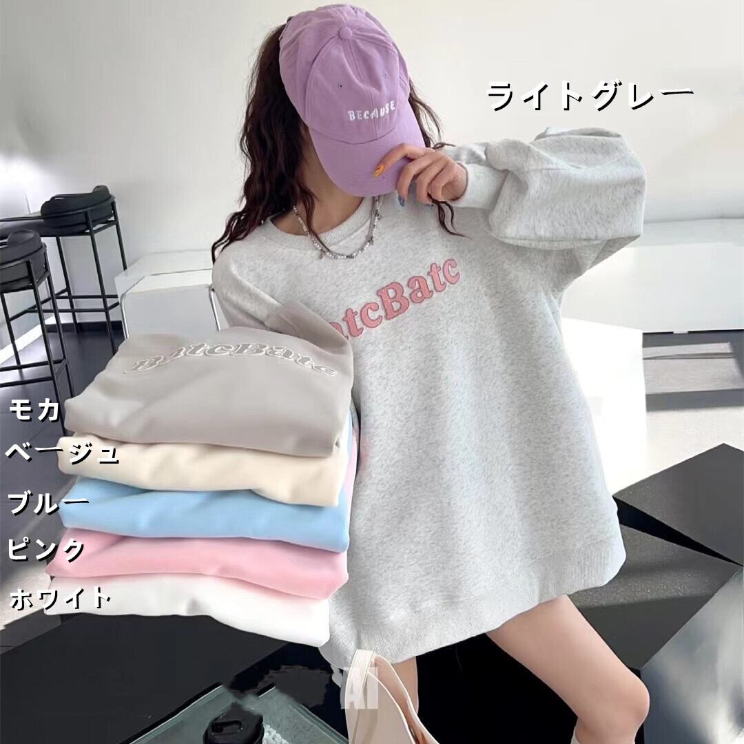 【tops】6色選択可スウェット W10532