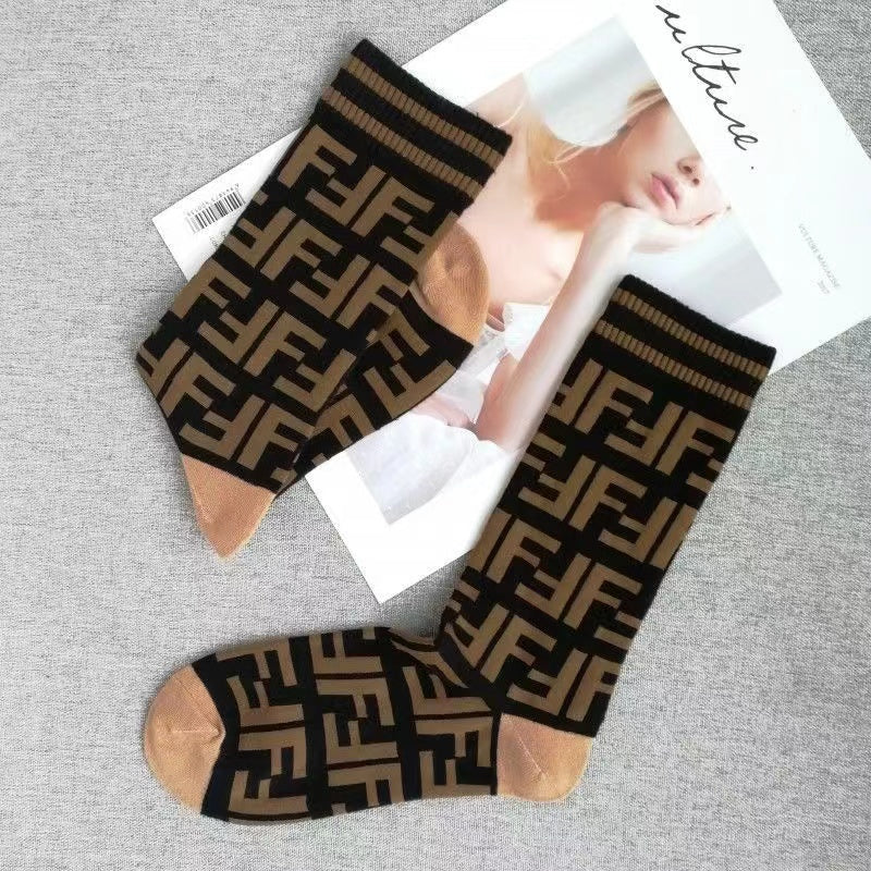 【雑貨】2点セット長い靴下 W13659