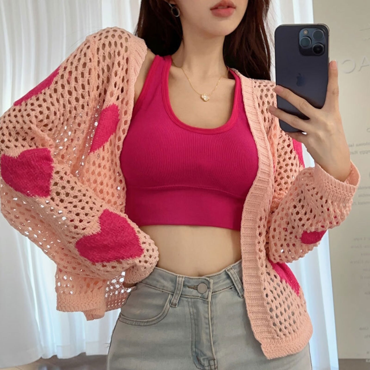 【Tops】 ファッション感満々ニットトップス W13983