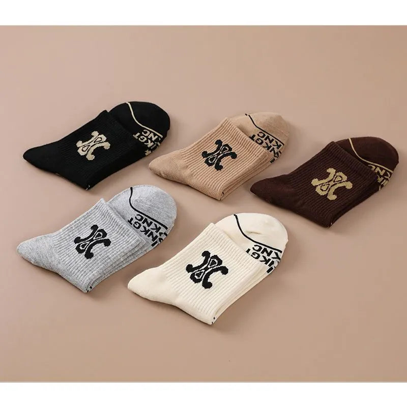 【雑貨】カジュアル5点セット靴下 W13658