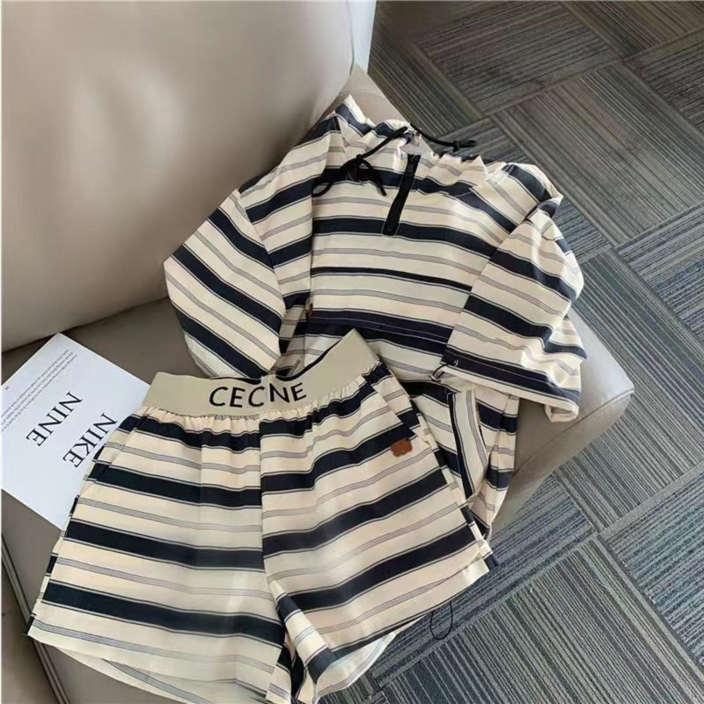 【Set】2点セット Tシャツ + パンツ W12258