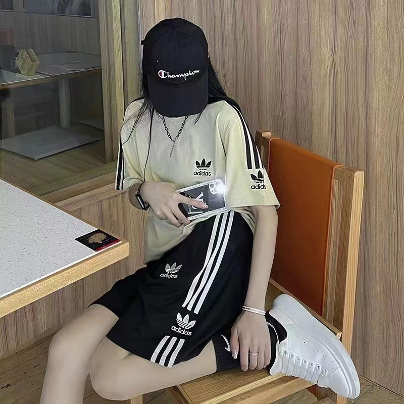 【Set】セットアップ Tシャツ + パンツ W12274