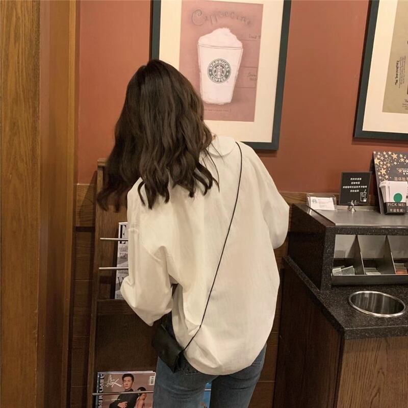 【tops】美人度アップ!韓国系スウィートデザインドールカラーセーターランタンスリーブシャツ