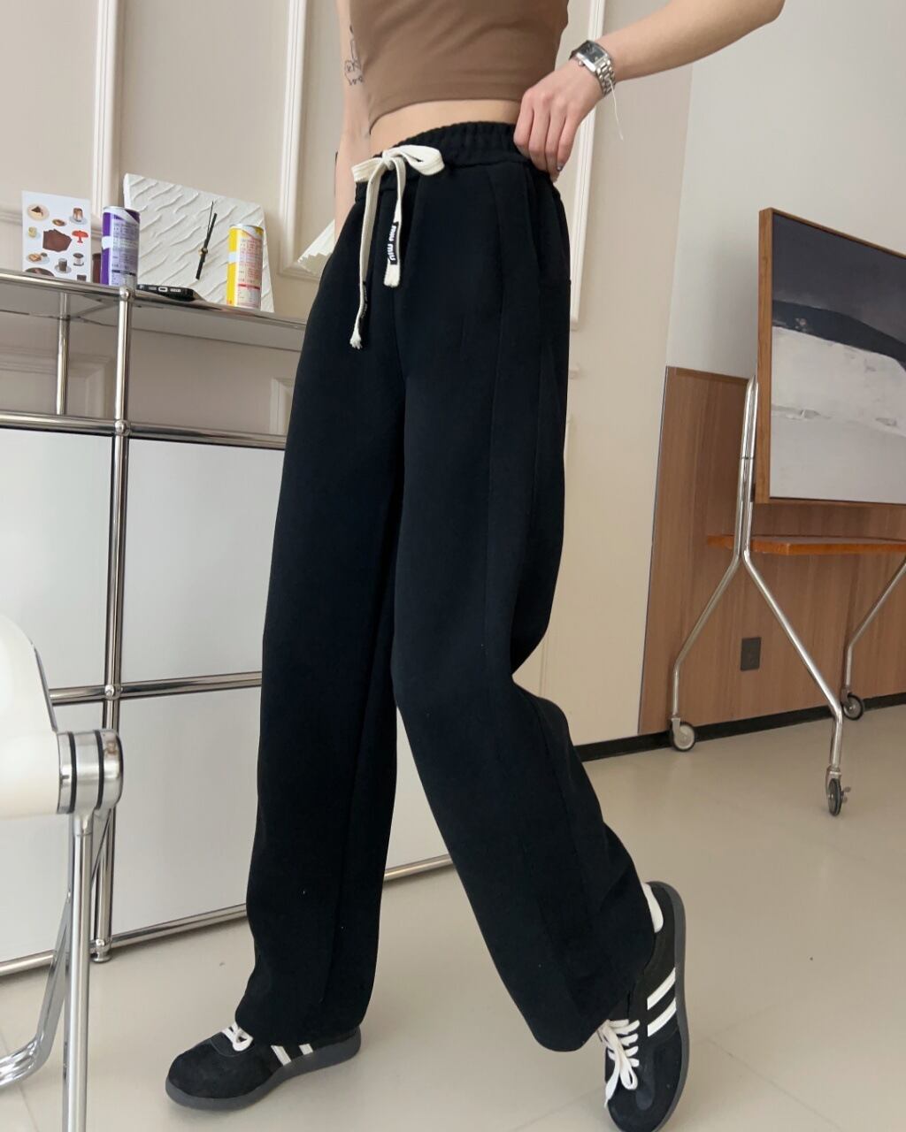【bottoms】無地カジュアルパンツ W10518