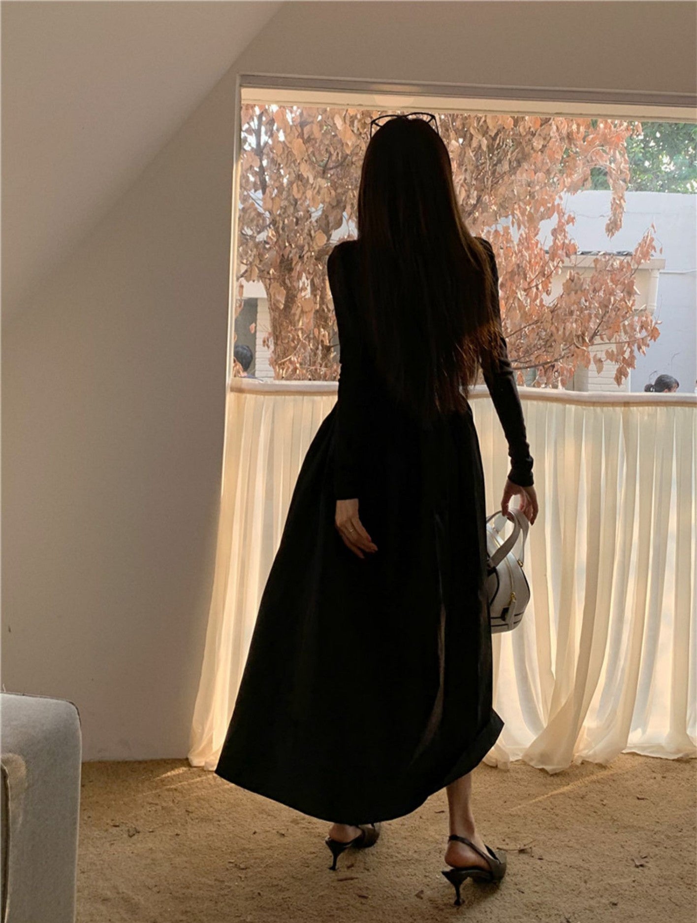 【Dress】長袖デートワンピース W13100