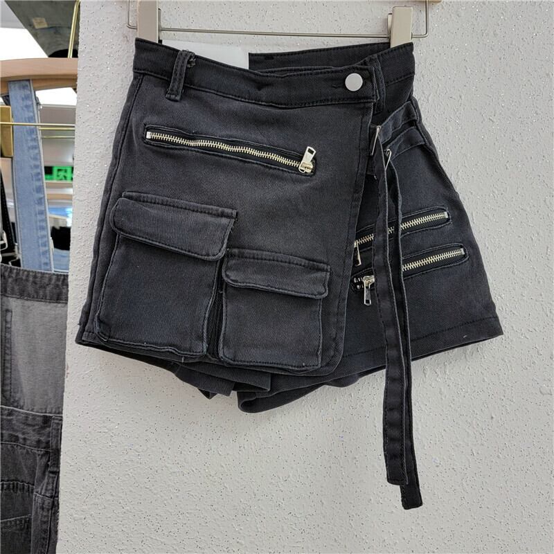 【bottoms】AラインデニムスカートF6917