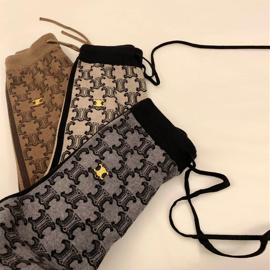 【Bottoms】3色展開ニットガウチョパンツ W13755