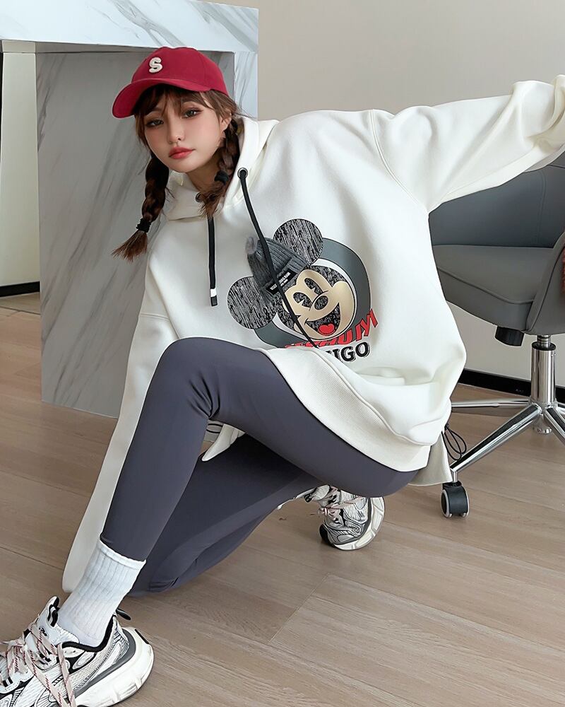 【tops】プリントフーディー T0160