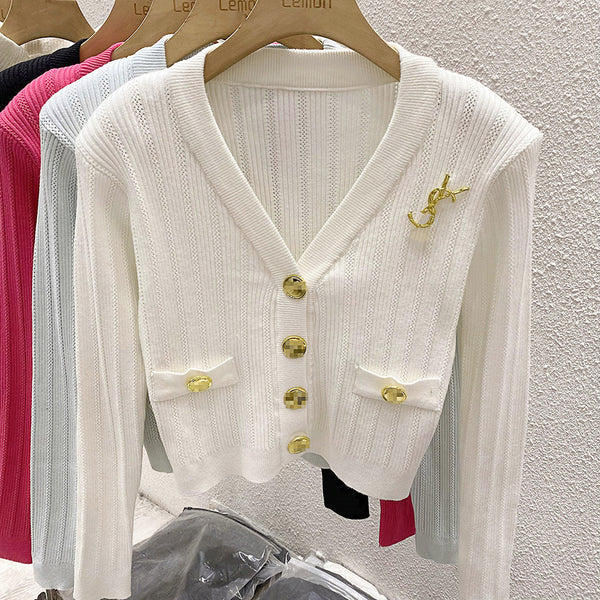 【Tops】高級感4色ニット W13133