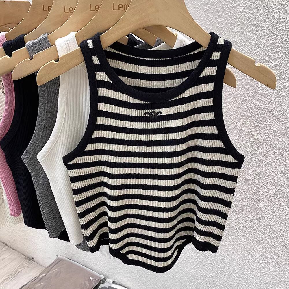 【tops】ノースリーブニットトップス M21880