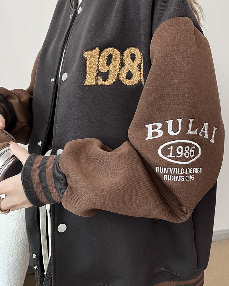 【outer】切り替え刺繍スタジャンジャケットG19816