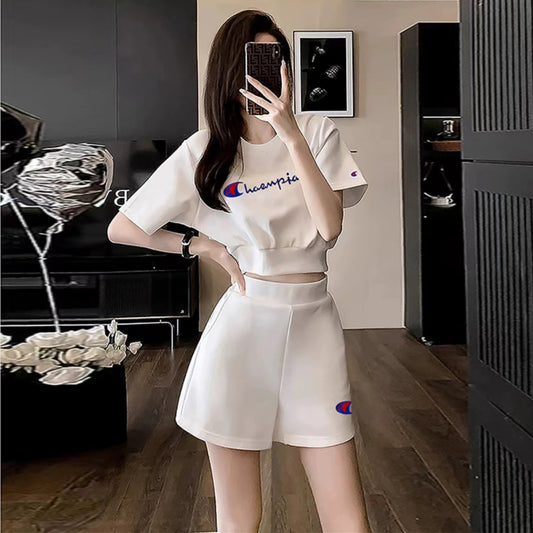 【Set】2点セット Tシャツ + パンツ W12259