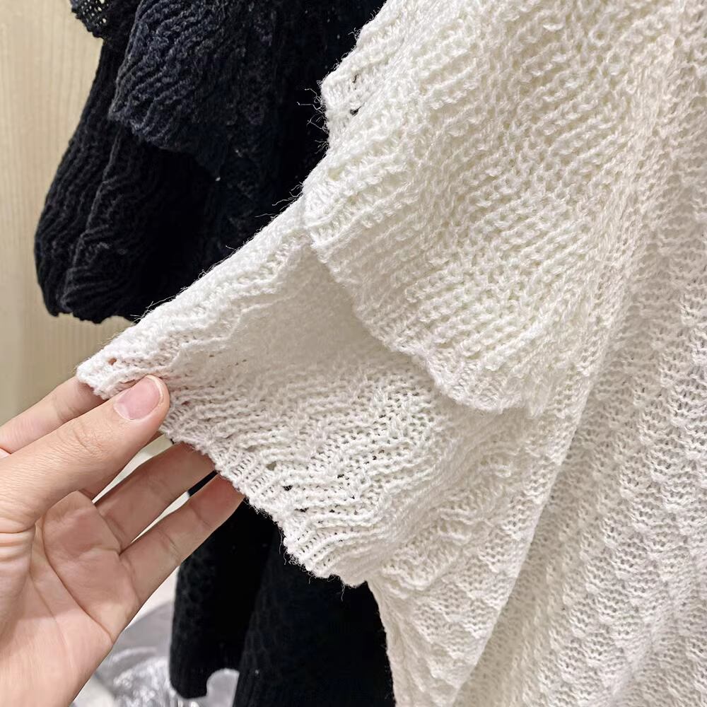 【tops】半袖ニットトップス M21883