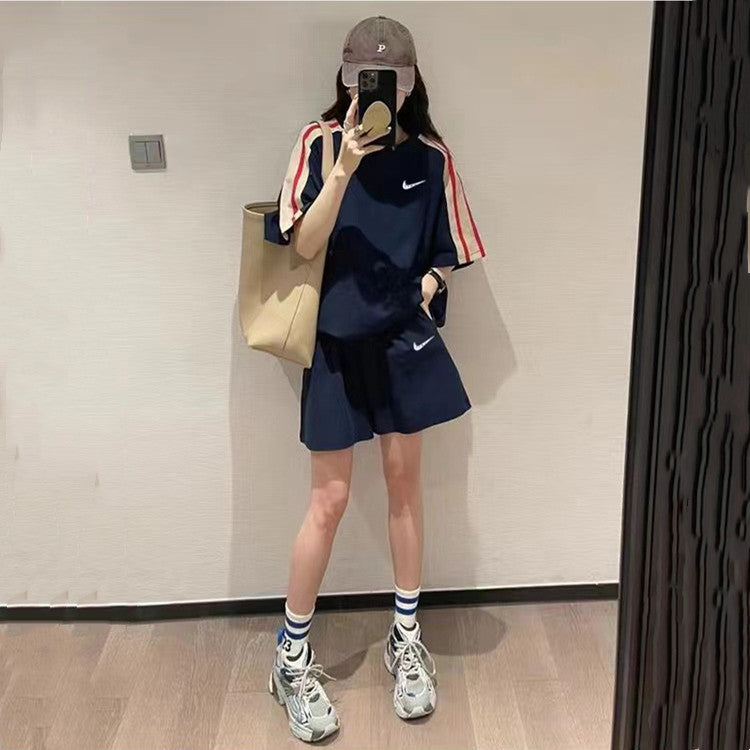 【Set】配色セット タンクトップ+ パンツ W12301