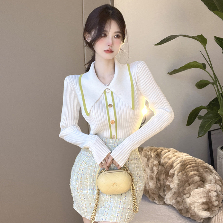 【Tops】シンプルニット W13600