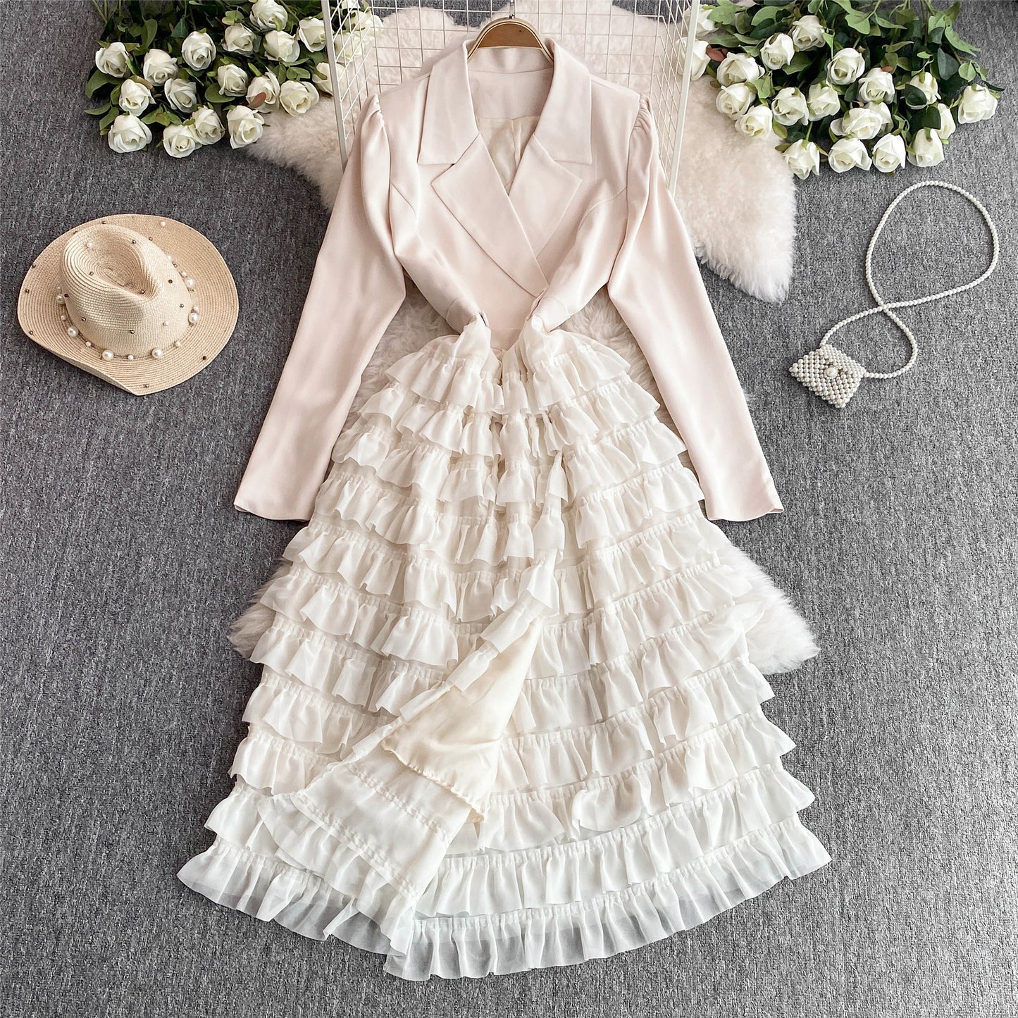 【Dress】ティアードワンピース W14446